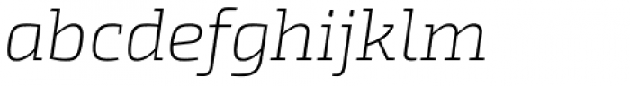 Exo Slab Pro ExtraLight Italic