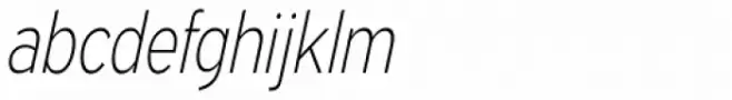 Expressway Condensed ExtraLight Italic