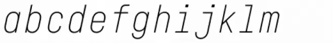 Fabrikat Mono Thin Italic