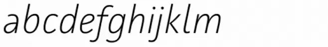 Facit ExtraLight Italic