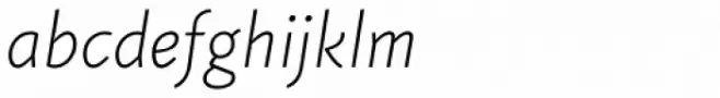 Fazeta Sans Thin Italic