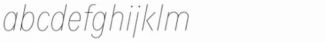 Fenomen Sans CN Hairline Italic