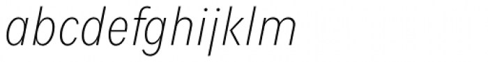 Fenomen Sans CN Thin Italic