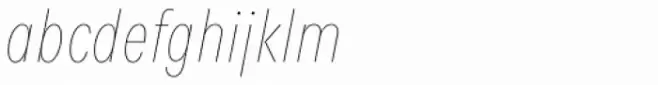 Fenomen Sans XCN Hairline Italic