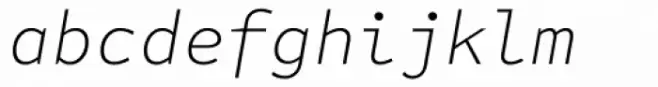 FF Attribute Mono Extra Light Italic