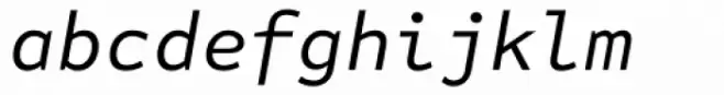 FF Attribute Mono Italic