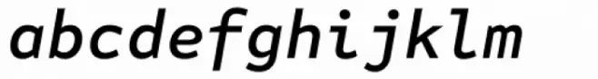 FF Attribute Mono Medium Italic