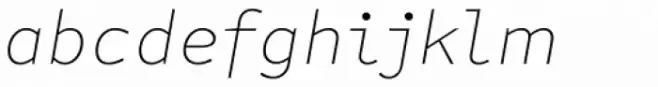 FF Attribute Text Thin Italic
