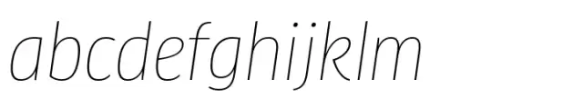 FF Clan Narrow Thin Italic