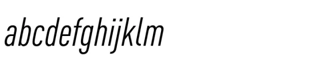 FF DIN Paneuropean Condensed Italic
