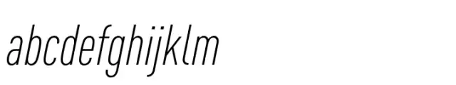FF DIN Paneuropean Condensed Light Italic
