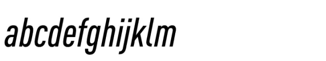 FF DIN Paneuropean Condensed Medium Italic