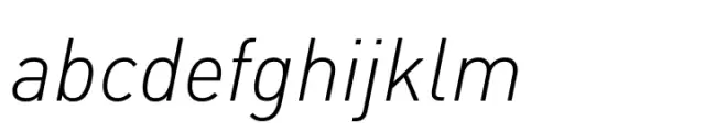FF DIN Paneuropean Light Italic
