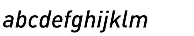 FF DIN Paneuropean Medium Italic