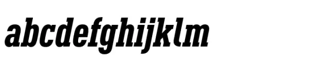 FF DIN Slab Condensed Black Italic