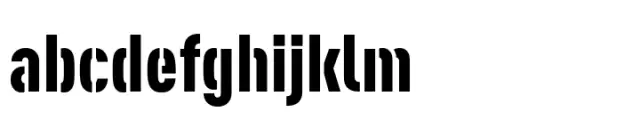 FF DIN Stencil Condensed Black