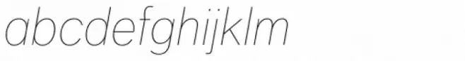 FF Dagny OT Thin Italic