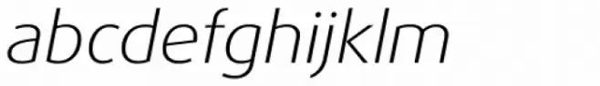 FF Dax OT Wide Light Italic