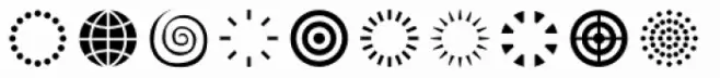 FF Dingbats 2 Circles Crosses