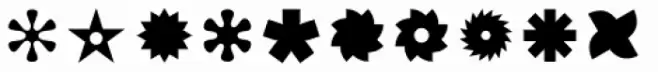 FF Dingbats 2 Stars Flowers