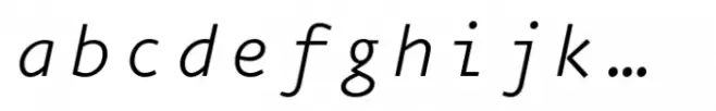 FF Eureka Mono Light Italic