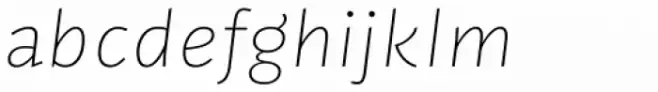 FF Kaytek Sans Thin Italic