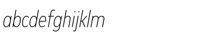 FF Mark Paneuropean Condensed ExtraLight Italic