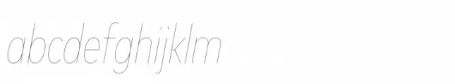 FF Mark Paneuropean Condensed Hairline Italic