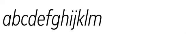 FF Mark Paneuropean Condensed Light Italic
