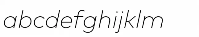 FF Mark Paneuropean Extralight Italic