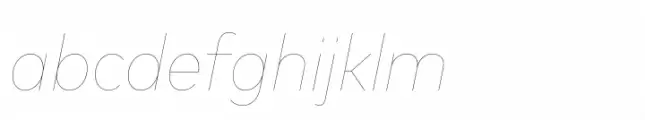 FF Mark Paneuropean Narrow Hairline Italic