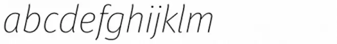 FF Meta OT Thin Italic