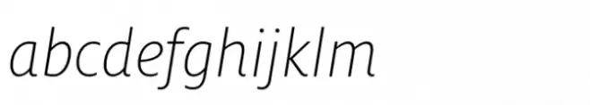 FF Milo Extra Light Italic