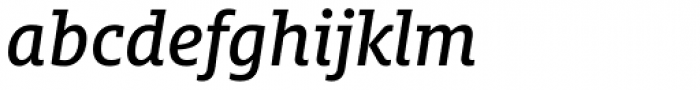 FF Milo Slab OT Medium Italic