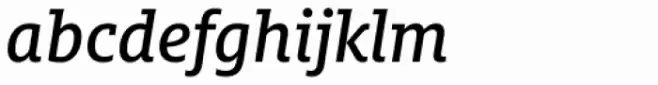FF Milo Slab OT Medium Italic