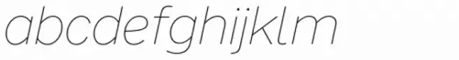 FF Nort Thin Italic