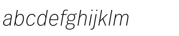 FF Real Head Condensed ExtraLight Oblique