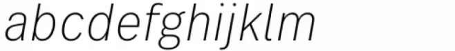 FF Real Text Condensed Extra Light Oblique