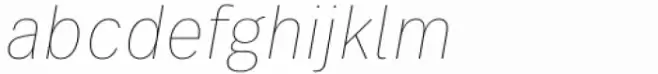 FF Real Text Condensed Thin Oblique