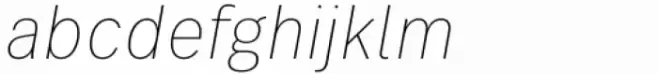 FF Real Text Condensed Ultra Light Oblique