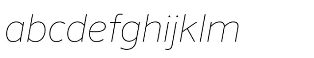 FF Sero Extra Thin Italic
