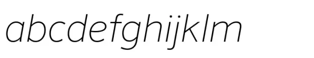 FF Sero Thin Italic