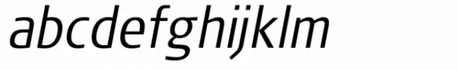 FF Signa Condensed Light Italic