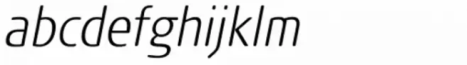 FF Signa Round Pro Condensed Extra Light Italic