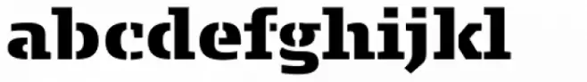 FF Signa Slab Stencil Pro Black