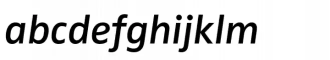 FF Zwo Semi Bold Italic