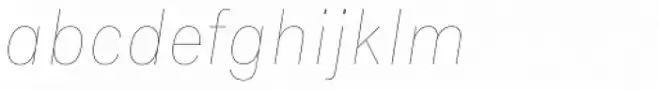 Flaco Thin Italic