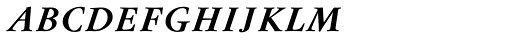 Flanker Garaldus Small Caps Bold Italic