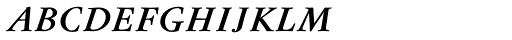 Flanker Garaldus Small Caps SemiBold Italic