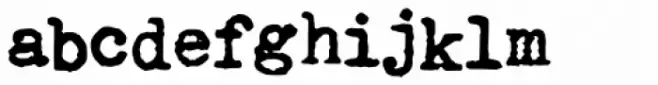 Fletcher Typewriter Bold Jumpy